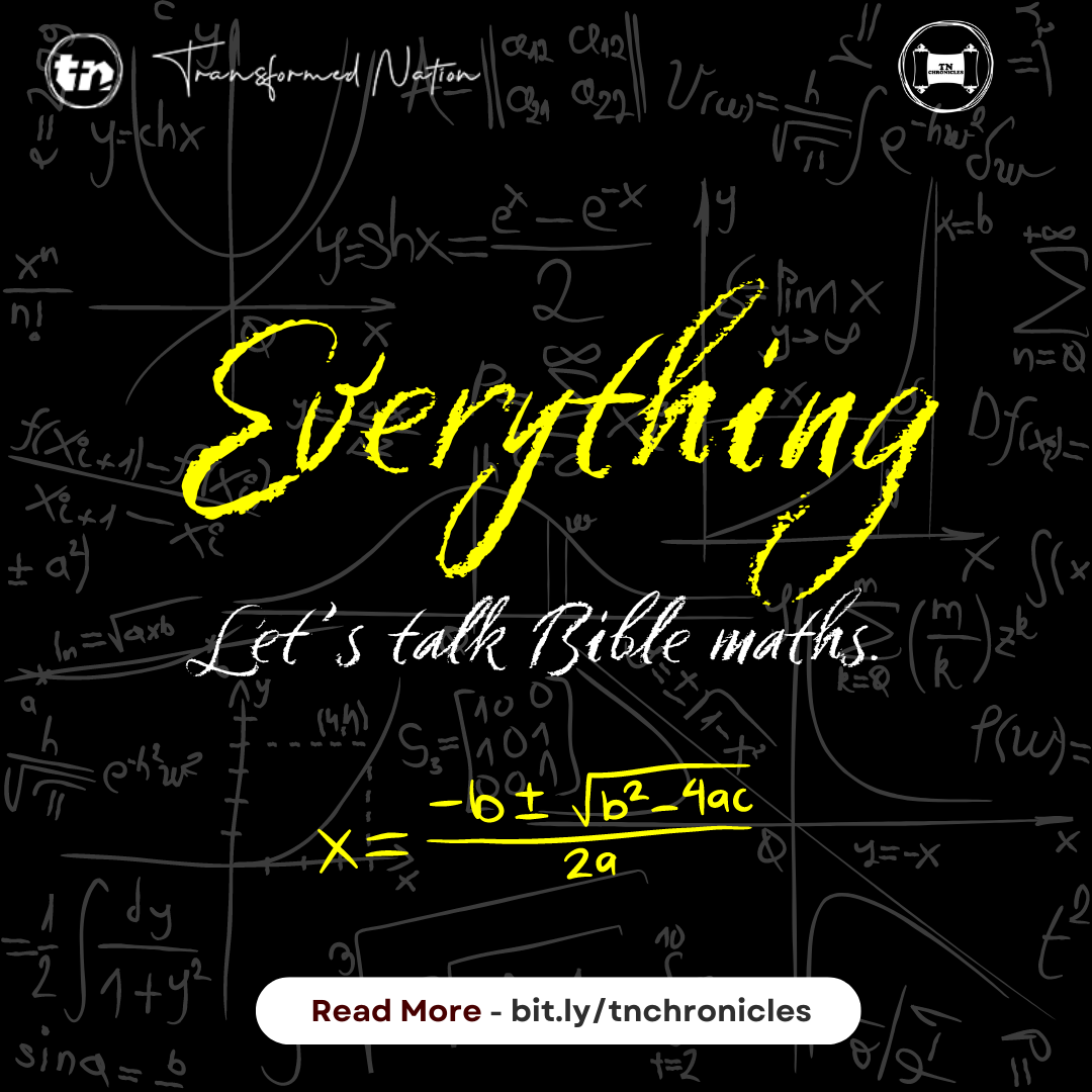 Math Bibble Everything Let’s talk Bible Maths. | Transformed Nation - We are a ...